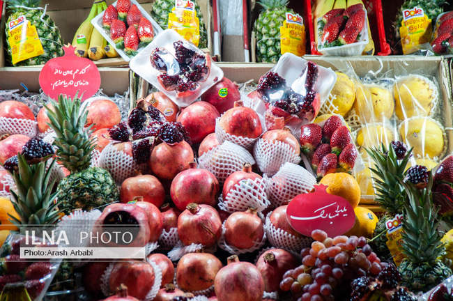  بازار تجریش تهران در آستانه شب یلدا