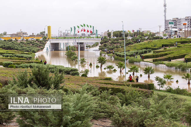 سیل در یزد