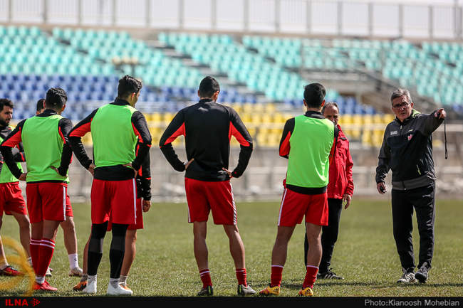 تمرین امروز تیم فوتبال پرسپولیس