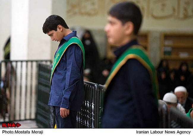 آئین جزء خوانی در حرم حضرت معصومه