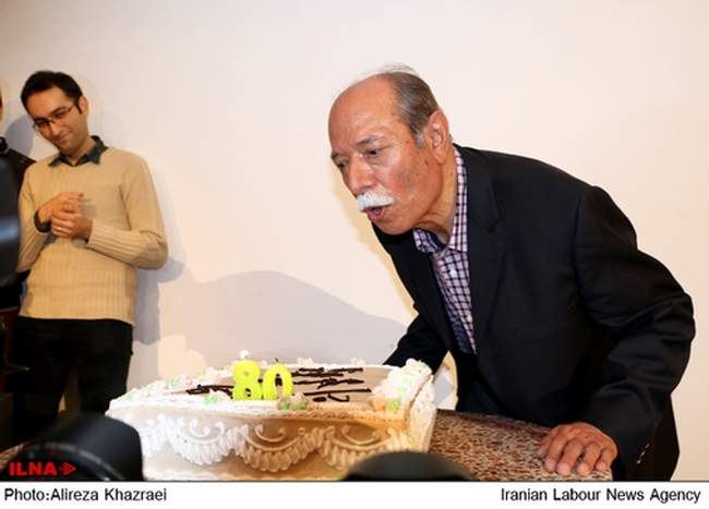 جشن تولد هشتاد سالگی بازیگر پیشکسوت سینما و تئاتر
