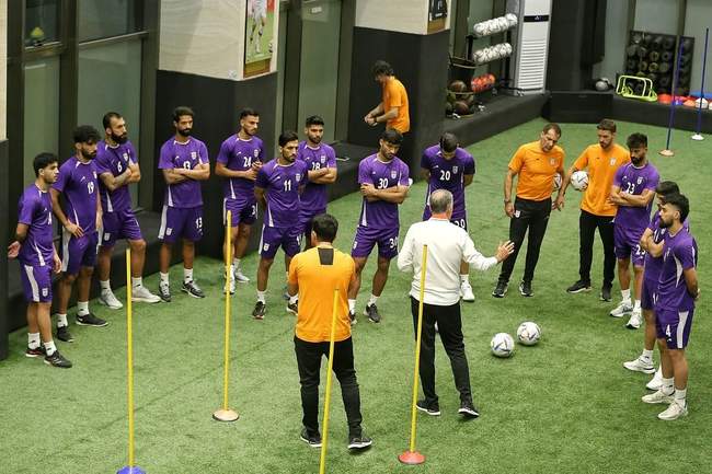 گزارش تصویری: ساپینتو میهمان تمرین تیم ملی شد