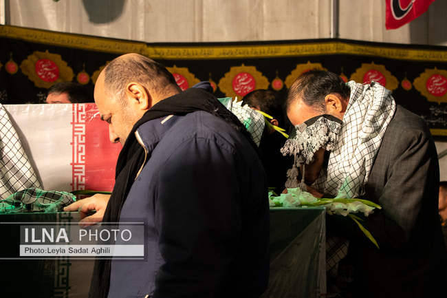  وداع با پیکر مطهر دویست شهید گمنام دوران دفاع مقدس
