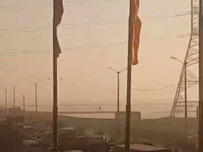 ویدیویی از شدت آلودگی هوای امروز بندرماهشهر از فراز پل پتروشیمی