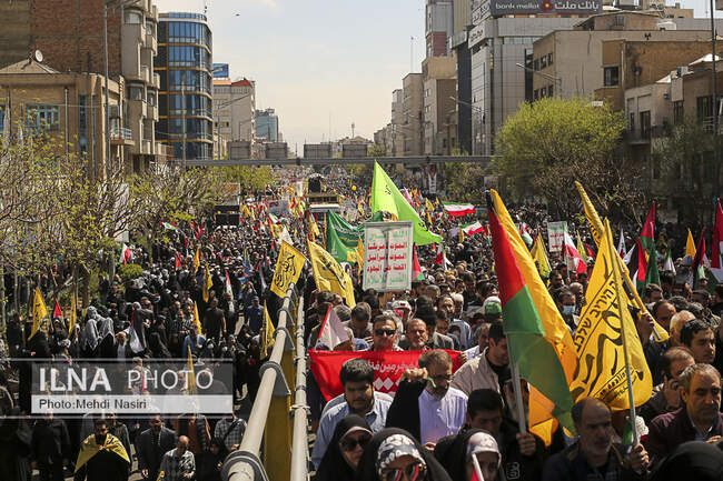  مراسم راهپیمایی روز قدس در تهران