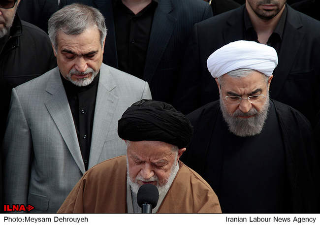 مراسم تشییع و خاکسپاری والده رییس جمهور