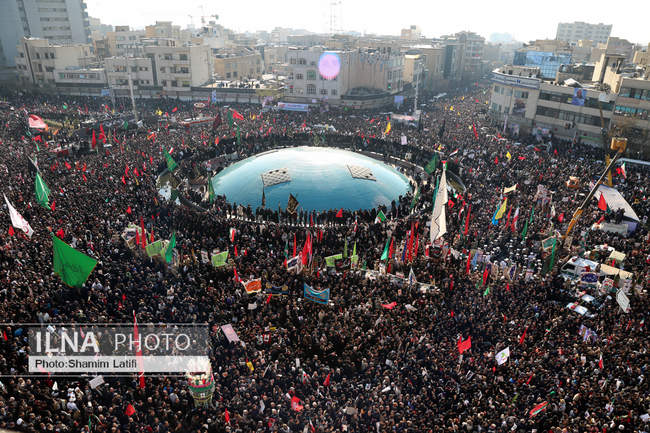 تشییع پیکر پاک سردار سپهبد شهید قاسم سلیمانی در تهران / 2