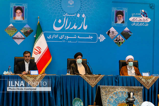 سفر آیت الله رئیسی ریاست محترم جمهوری اسلامی ایران به مازندران