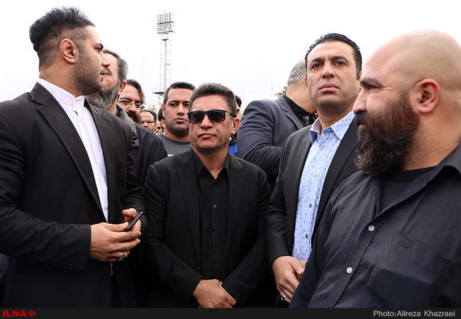 مراسم تشییع زنده یاد منصور پورحیدری