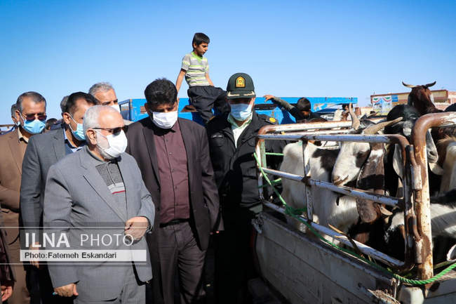 اهدا لوازم منزل و دام سبک و سنگین به سیل زدگان شهرستان زهکلوت و رودبا