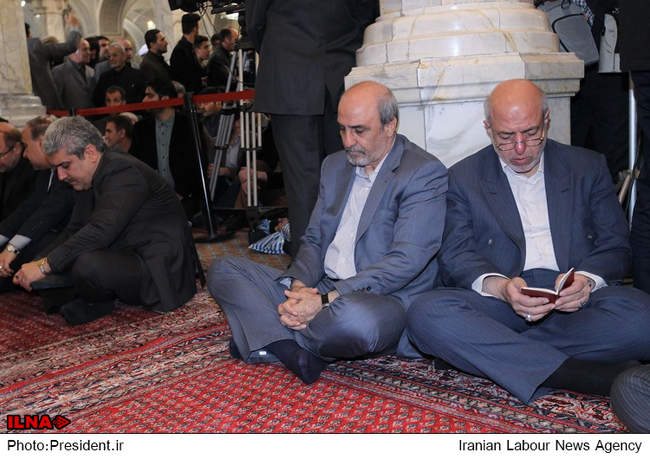 مراسم ترحیم والده رئیس جمهور در تهران