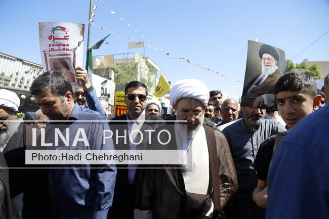 راهپیمایی روز قدس استان قم