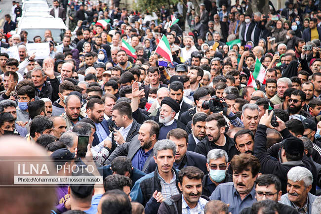 دیدار رئیس جمهور با مردم سنندج