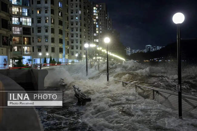 تصاویری از خسارات طوفان راگاسا در جنوب چین 