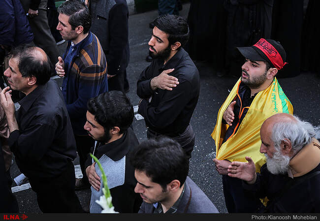 مراسم تشییع پیکر پاک 54 شهید دفاع مقدس نیروی انتظامی از مقابل دانشگاه تهران