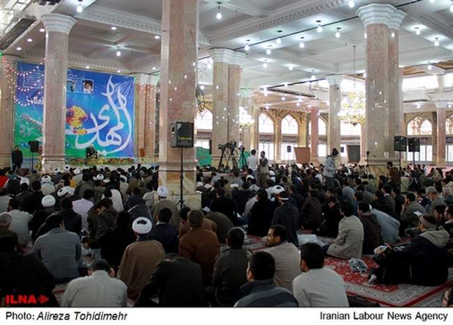 گردهمایی طلاب مهدی یاور در مسجد جمکران