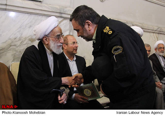 مراسم ترحیم همسر آیت الله جنتی