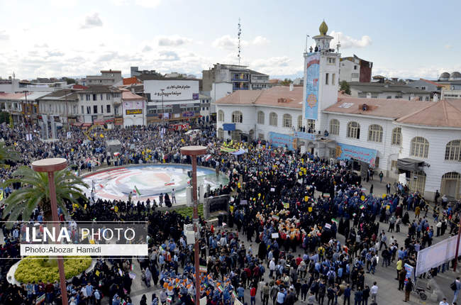 راهپیمایی یوم الله ۱۳ آبان استان گیلان
