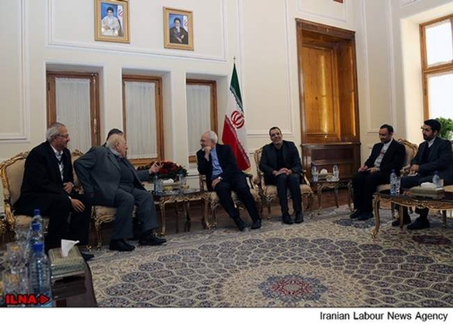 دیدار محمد جواد ظریف با احمد جبرئیل