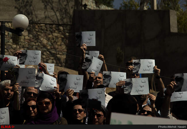 گزارش تصویری گردهمایی سینماگران بر مزار کیارستمی 