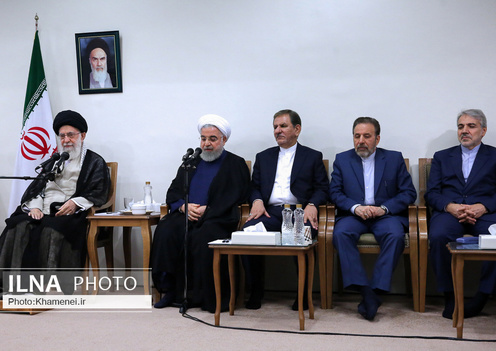 دیدار رئیسجمهور و اعضای هیئت دولت با رهبر انقلاب