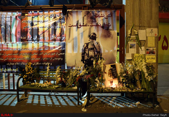 ایستگاه های آتشنشانی در سوگ قهرمانان پلاسکو