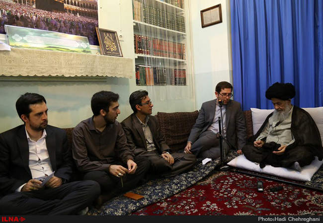 دیدار اعضای سازمان جوانان حزب اسلامی کار با علمای استان قم