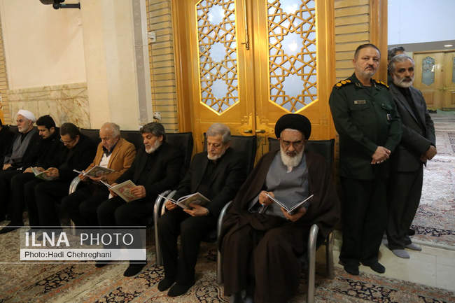 مراسم گرامیداشت عروج یافتگان حادثه هوایی در حرم حضرت معصومه (س)