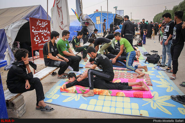 راهپیمایی اربعین از نجف تا کربلا
