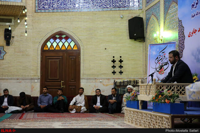 دیدار سرخو با حافظان قرآن موسسه بیت الاحزان حضرت زهرا در مسجد جابری و
