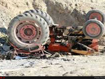 واژگونی تراکتور باعث مرگ راننده شد 