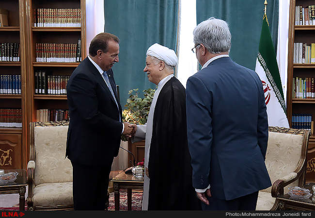 دیدار دبیر کل اتحادیه بین‌المللی تامین اجتماعی با آیت الله هاشمی رف