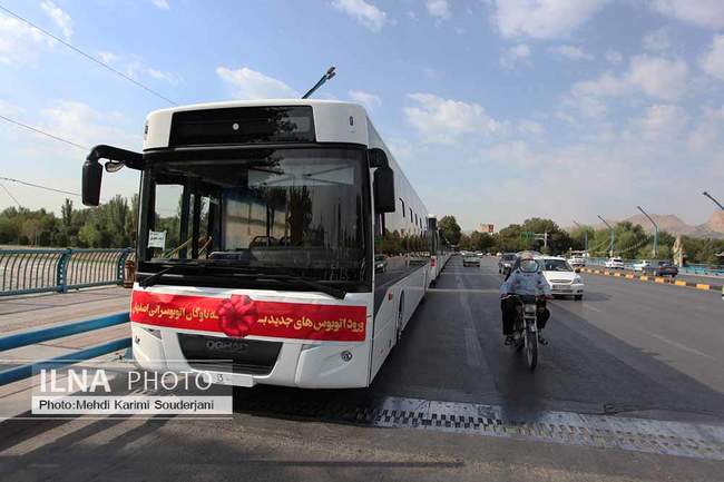 ورود 45 اتوبوس جدید به ناوگان اتوبوسرانی اصفهان 