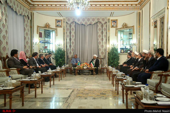 دیدار رییس قوه قضاییه با رضا ربانی رییس مجلس سنای پاکستان