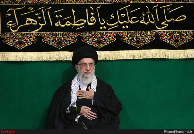 مراسم عزاداری و سوگواری شهادت حضرت فاطمه‌ی زهرا(س) با حضور رهبر انقلاب اسلامی