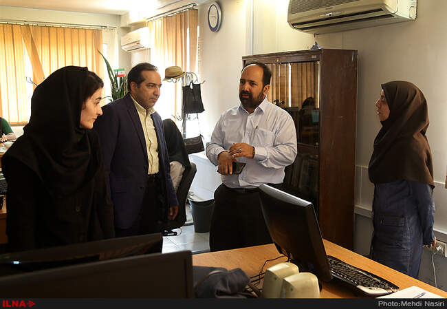 بازدید حسین انتظامی معاون امورمطبوعاتی و  اطلاع رسانی  وزارت ارشاد از ایلنا