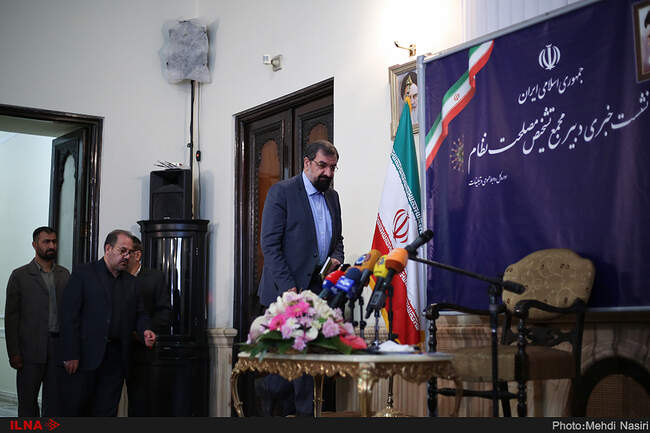 نشست خبری محسن رضایی"دبیر مجمع تشخیص مصلحت نظام"