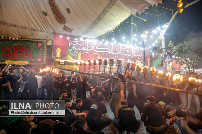 آئین مشعل گردانی در دولت آباد شهر ری