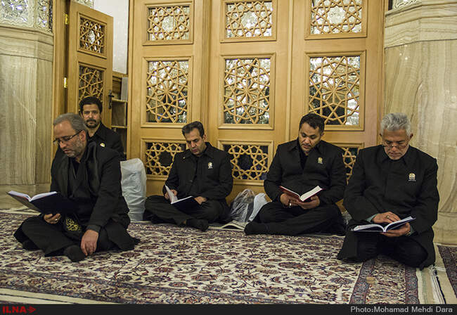 خطبه خوانی شب شهادت امام رضا (ع)در حرم مطهر رضوی با حضور عباس عراقچی