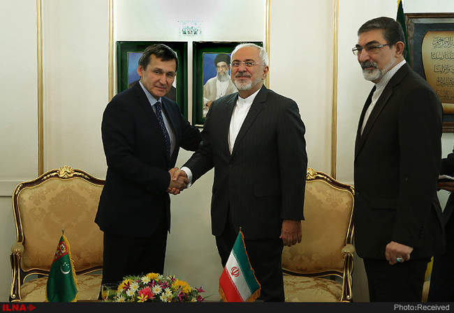دیدار ظریف با وزیر خارجه ترکمنستان 