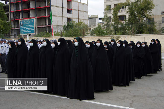 صبحگاه مشترک نیروهای نظامی و انتظامی در مشهد