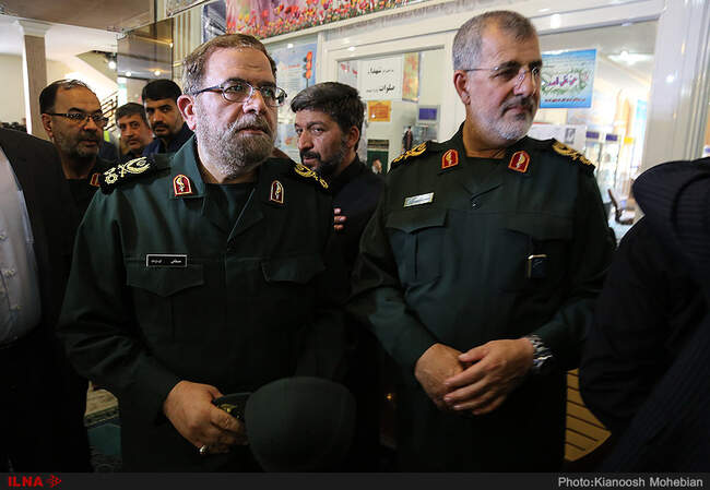 حضور مسئولان و فرماندهان نظامی در مراسم بزرگداشت شهید محسن حججی