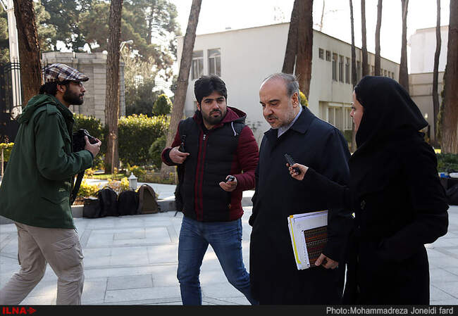 حضور هیات دولت در جمع خبرنگاران