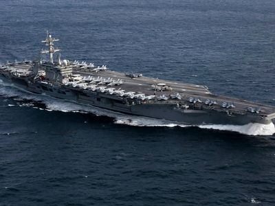 ناو آمریکایی خلیج فارس را ترک کرد