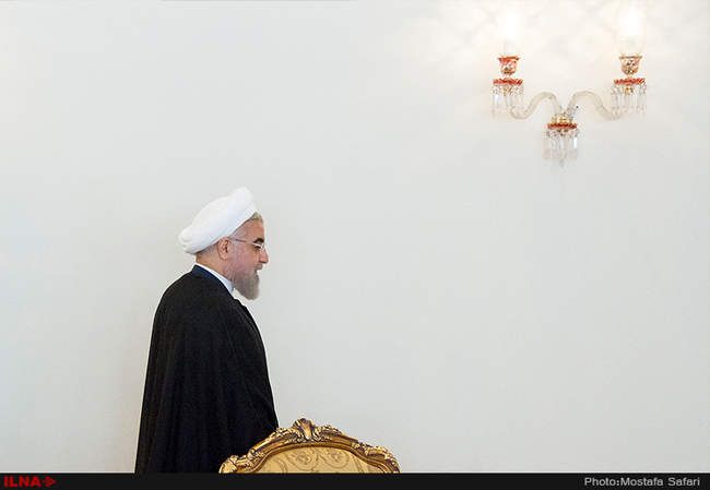 دیدار حسن روحانی رئیس جمهور کشورمان با دیمیتریس سیلورس رئیس مجلس قبر