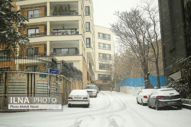بارش برف در تهران