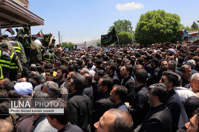 امام جمعه شهید تبریز در گلزار شهدا آرام گرفت