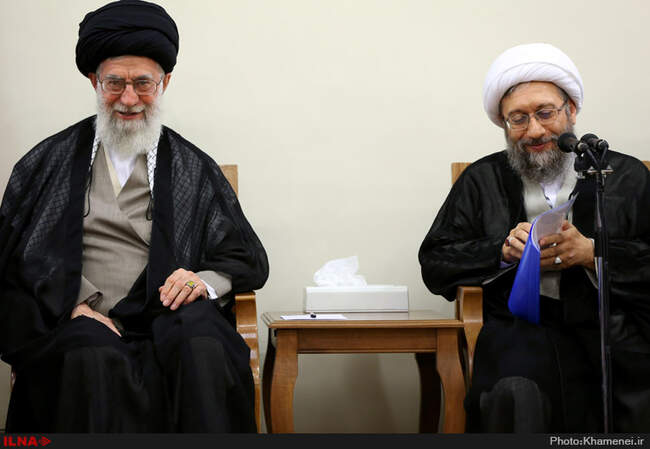 دیدار رئیس و مسئولان قوه قضائیه با حضرت آیت‌الله خامنه‌ای رهبر انقلاب اسلامی