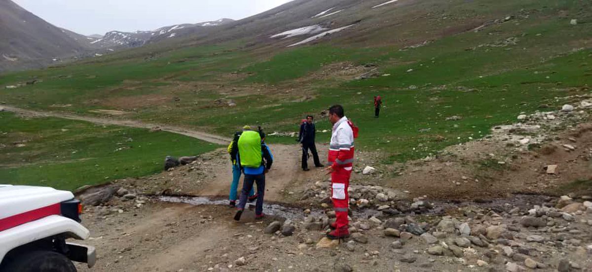 نجات مرد ۴۳ ساله مفقود شده در دامنه کوه سبلان