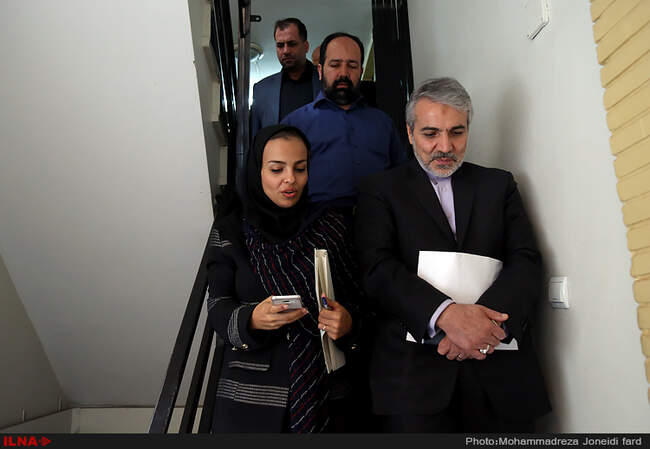 حضور محمدباقر نوبخت سخنگوی دولت در خبرگزاری کارایران( ایلنا) 